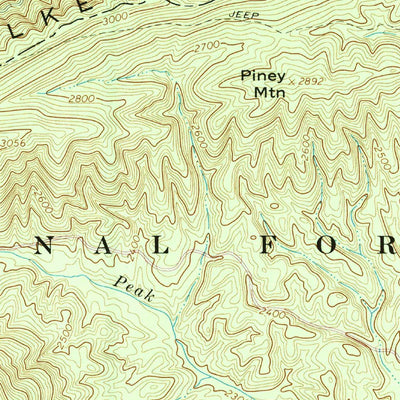 United States Geological Survey Long Spur, VA (1965, 24000-Scale) digital map