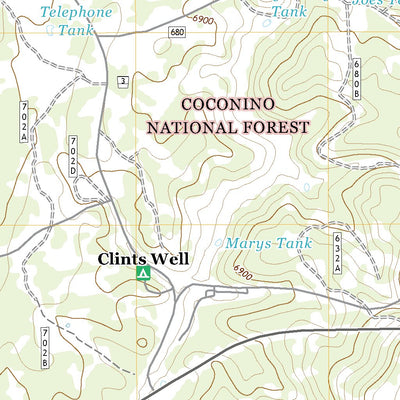 United States Geological Survey Long Valley, AZ (2021, 24000-Scale) digital map