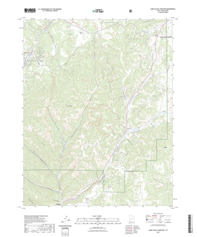 United States Geological Survey Long Valley Junction, UT (2023, 24000-Scale) digital map