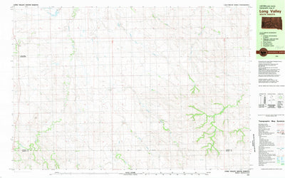 United States Geological Survey Long Valley, SD (1981, 25000-Scale) digital map