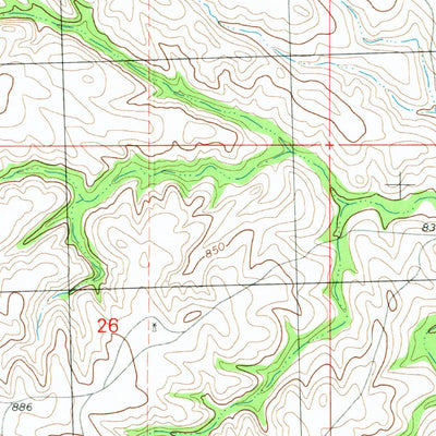 United States Geological Survey Long Valley, SD (1981, 25000-Scale) digital map