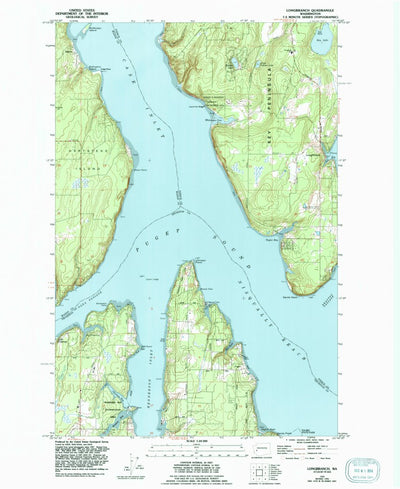 United States Geological Survey Longbranch, WA (1959, 24000-Scale) digital map
