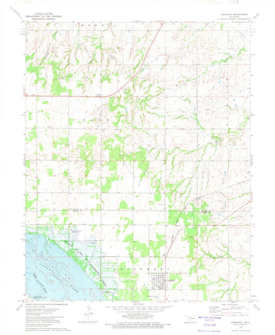 United States Geological Survey Longdale, OK (1972, 24000-Scale) digital map