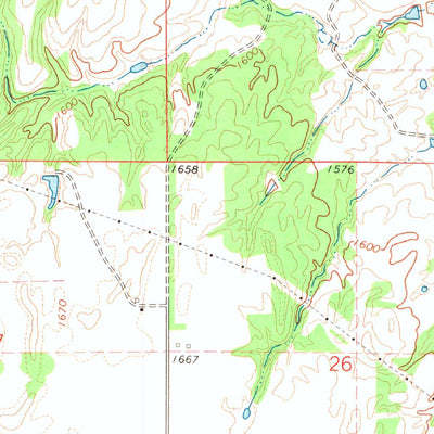 United States Geological Survey Longdale, OK (1972, 24000-Scale) digital map