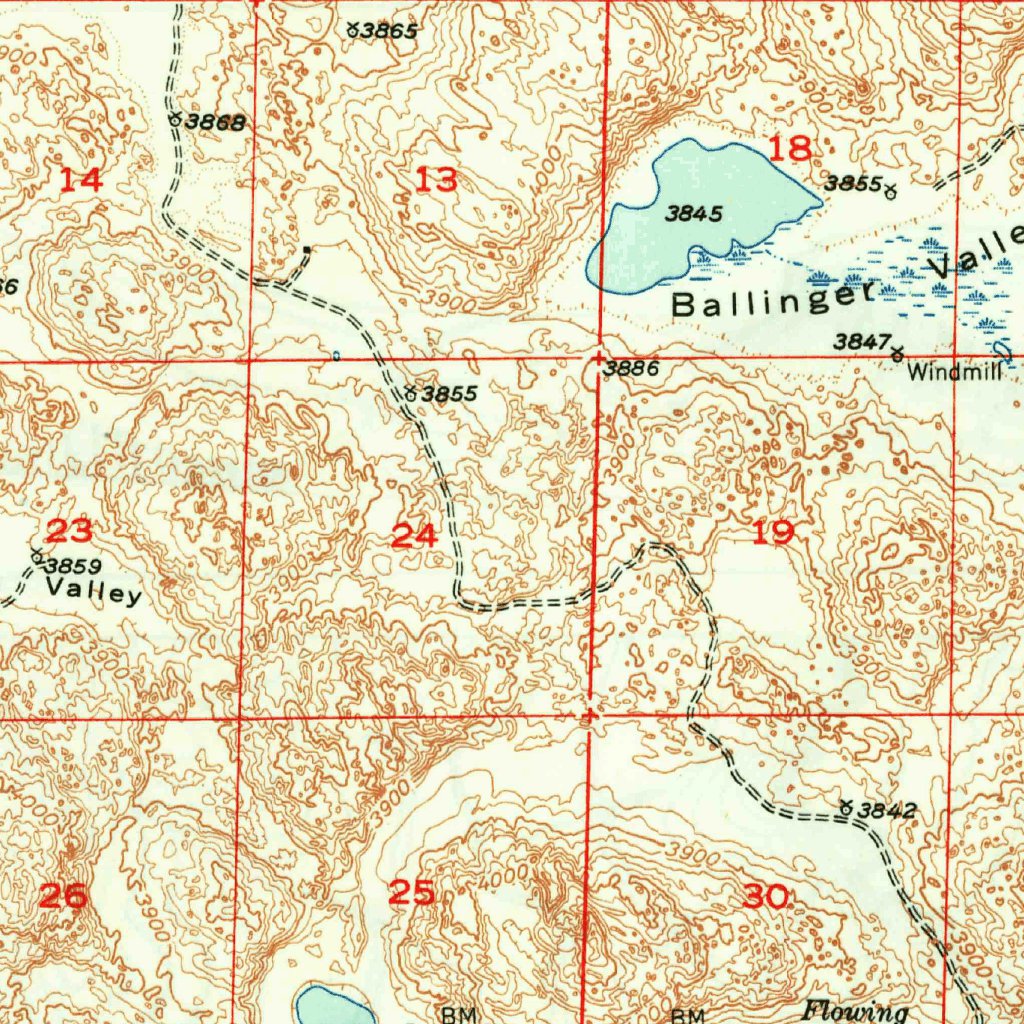 Longfellow Lake, NE (1950, 62500-Scale) Map by United States Geological ...