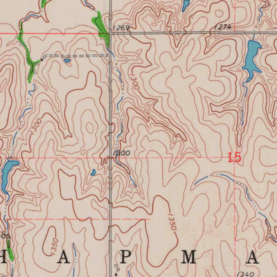 United States Geological Survey Longford, KS (1965, 24000-Scale) digital map