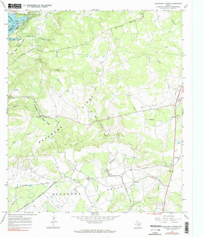 United States Geological Survey Longhorn Cavern, TX (1967, 24000-Scale) digital map
