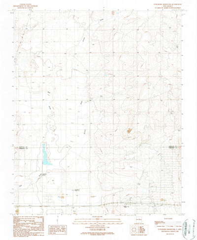 United States Geological Survey Longhorn Reservoir, NM (1990, 24000-Scale) digital map