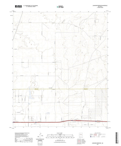 United States Geological Survey Longhorn Reservoir, NM (2023, 24000-Scale) digital map