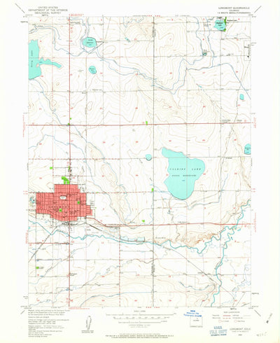 United States Geological Survey Longmont, CO (1950, 24000-Scale) digital map