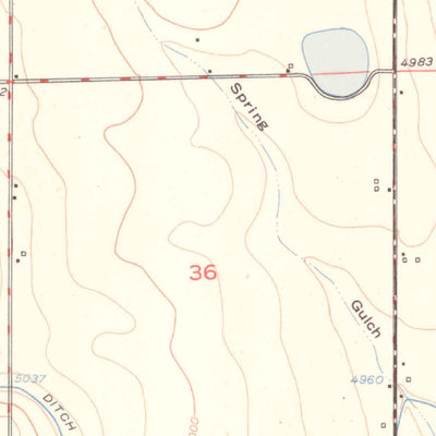 United States Geological Survey Longmont, CO (1951, 24000-Scale) digital map