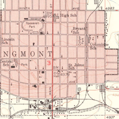 United States Geological Survey Longmont, CO (1951, 24000-Scale) digital map