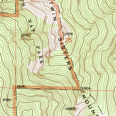 United States Geological Survey Longs Peak, CO (1961, 24000-Scale) digital map