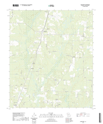 United States Geological Survey Longstreet, LA (2020, 24000-Scale) digital map
