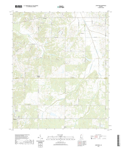 United States Geological Survey Longtown, MS (2020, 24000-Scale) digital map