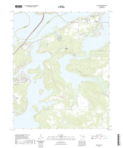 United States Geological Survey Longtown, OK (2022, 24000-Scale) digital map