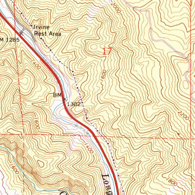 United States Geological Survey Longvale, CA (1966, 24000-Scale) digital map