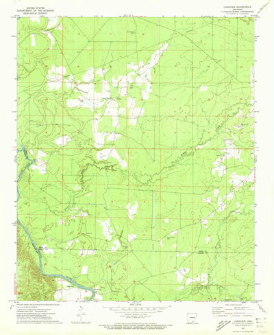United States Geological Survey Longview, AR (1971, 24000-Scale) digital map
