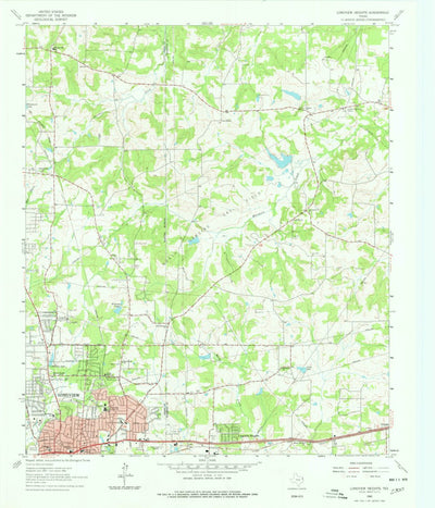 United States Geological Survey Longview Heights, TX (1962, 24000-Scale) digital map