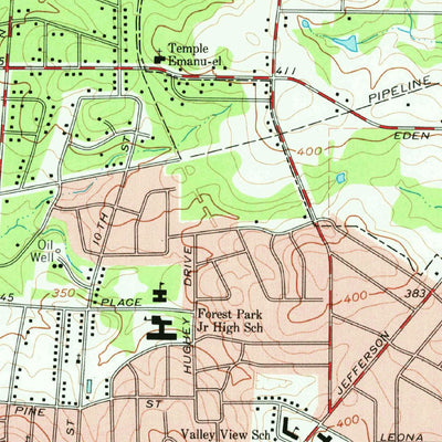 United States Geological Survey Longview Heights, TX (1962, 24000-Scale) digital map