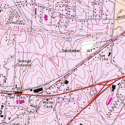 United States Geological Survey Longview, NC (1993, 24000-Scale) digital map