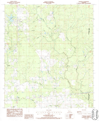United States Geological Survey Longville, LA (1986, 24000-Scale) digital map