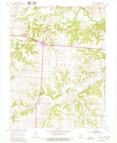 United States Geological Survey Longwood, MO (1953, 24000-Scale) digital map