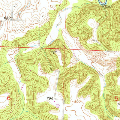 United States Geological Survey Longwood, MO (1953, 24000-Scale) digital map