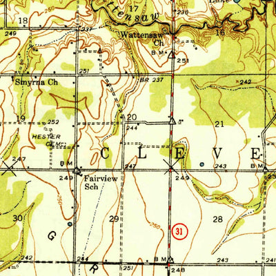 United States Geological Survey Lonoke, AR (1949, 62500-Scale) digital map