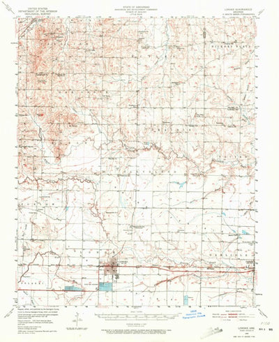United States Geological Survey Lonoke, AR (1950, 62500-Scale) digital map
