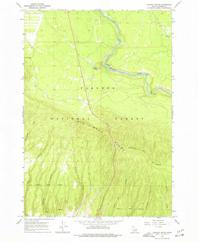 United States Geological Survey Lookout Butte, ID (1965, 24000-Scale) digital map