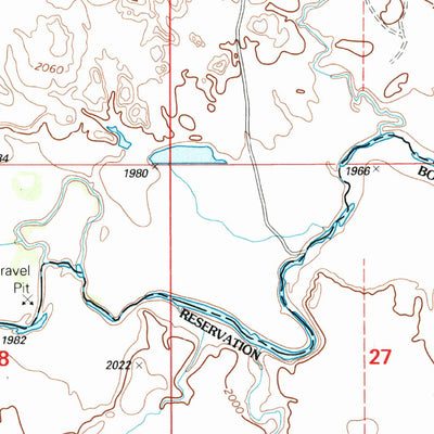 United States Geological Survey Lookout Butte, ND (1998, 24000-Scale) digital map