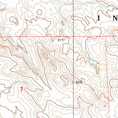 United States Geological Survey Lookout Butte, ND (1998, 24000-Scale) digital map