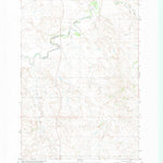 United States Geological Survey Lookout Butte SE, ND (1971, 24000-Scale) digital map