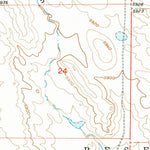 United States Geological Survey Lookout Butte SW, WY (1951, 24000-Scale) digital map