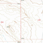 United States Geological Survey Lookout Butte, WY (1951, 24000-Scale) digital map