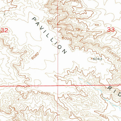 United States Geological Survey Lookout Butte, WY (1951, 24000-Scale) digital map