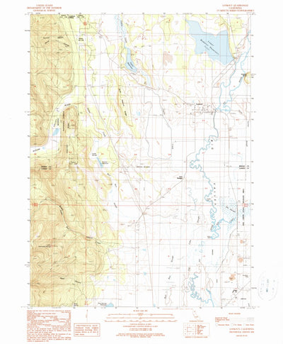 United States Geological Survey Lookout, CA (1990, 24000-Scale) digital map