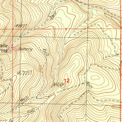 United States Geological Survey Lookout, CA (1990, 24000-Scale) digital map