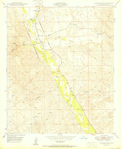 United States Geological Survey Lookout Mountain, AZ (1950, 24000-Scale) digital map