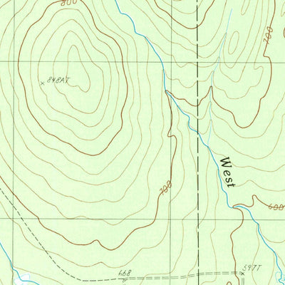 United States Geological Survey Lookout Mountain, ME (1989, 24000-Scale) digital map