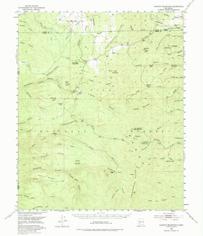 United States Geological Survey Lookout Mountain, NM (1949, 62500-Scale) digital map