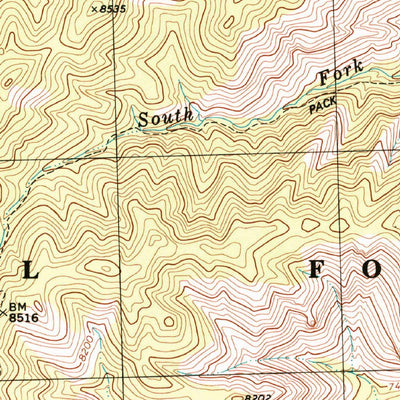 United States Geological Survey Lookout Mountain, NM (1981, 24000-Scale) digital map