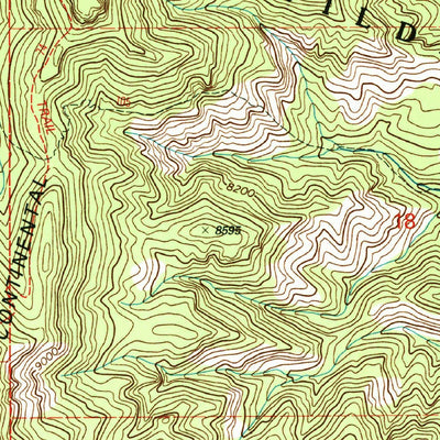 United States Geological Survey Lookout Mountain, NM (1999, 24000-Scale) digital map