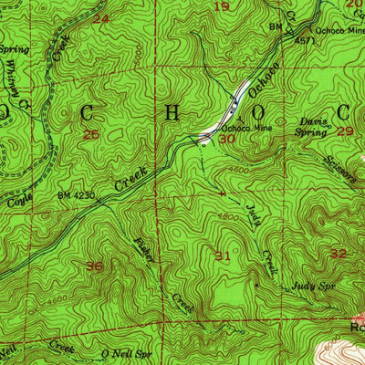 United States Geological Survey Lookout Mountain, OR (1951, 62500-Scale) digital map