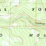 United States Geological Survey Lookout Mountain, OR (1990, 24000-Scale) digital map