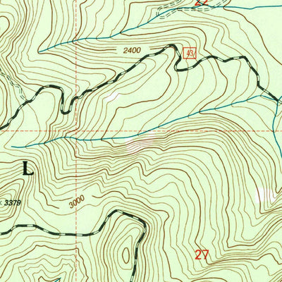 United States Geological Survey Lookout Mountain, WA (1998, 24000-Scale) digital map
