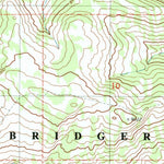 United States Geological Survey Lookout Mountain, WY (1980, 24000-Scale) digital map
