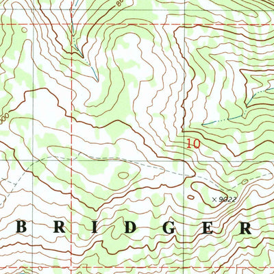 United States Geological Survey Lookout Mountain, WY (1980, 24000-Scale) digital map