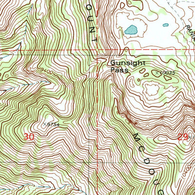 United States Geological Survey Lookout Mountain, WY (1980, 24000-Scale) digital map